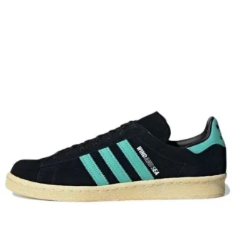Adidas X Atmos X Wind and Sea Campus 80S «Black Blue»
