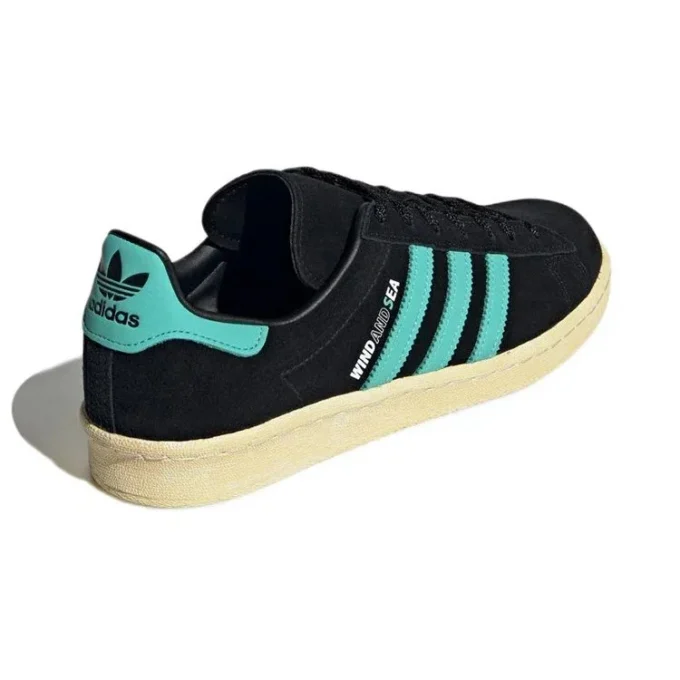 Adidas X Atmos X Wind and Sea Campus 80S «Black Blue»